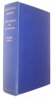 Tempestuous Journey Lloyd George Frank Owen Hutchinson 1954