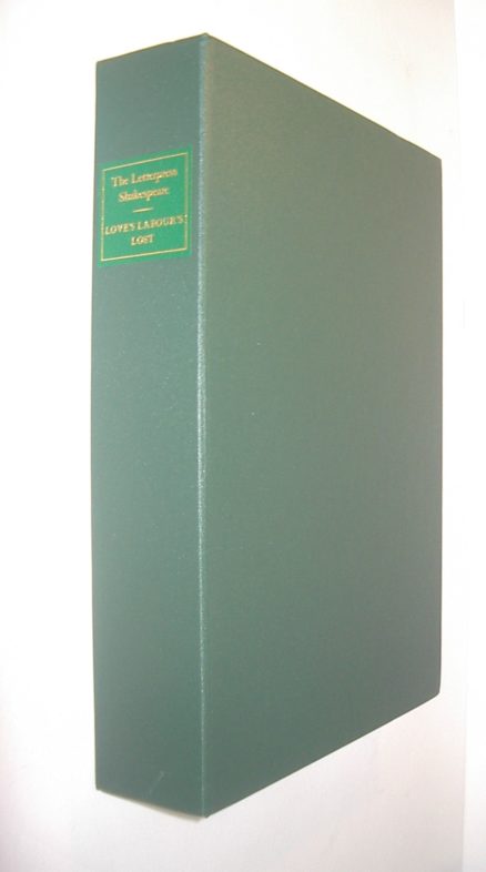 Love’s Labour’s Lost The Letterpress Shakespeare Folio Society 2013