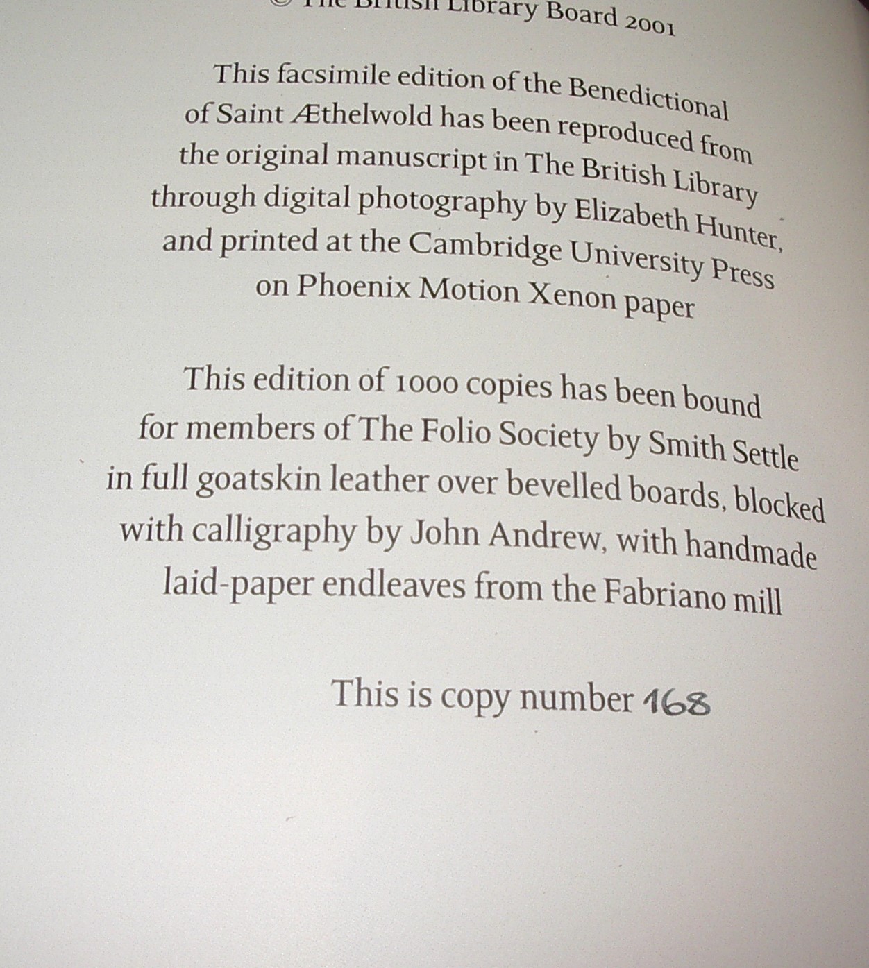 Benedictional of St Aethelwold Limited Edition Folio Society - Image 3