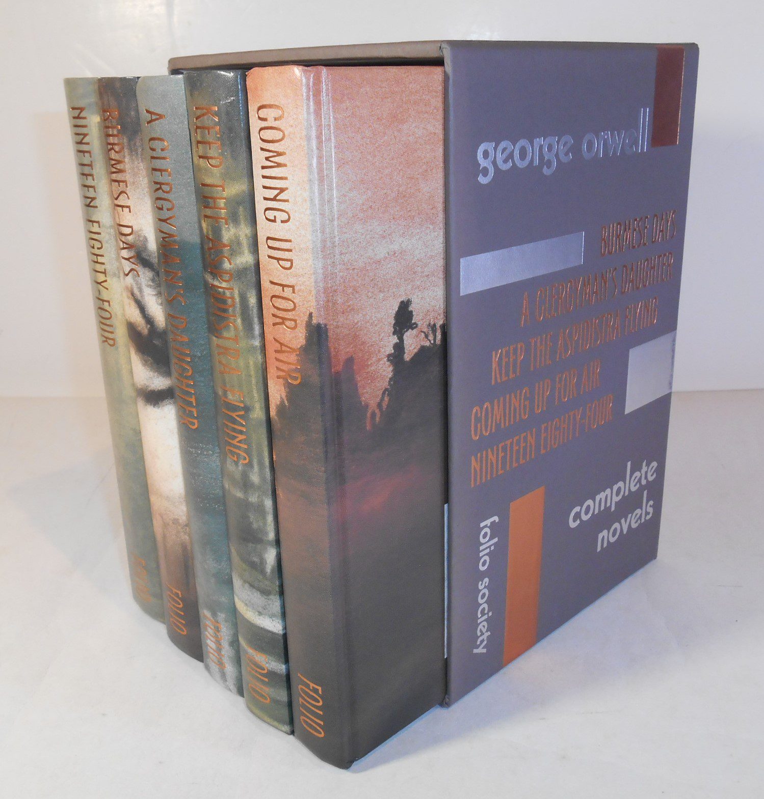 George Orwell Complete Novels 5 Volumes Folio Society 2001 - Image 2